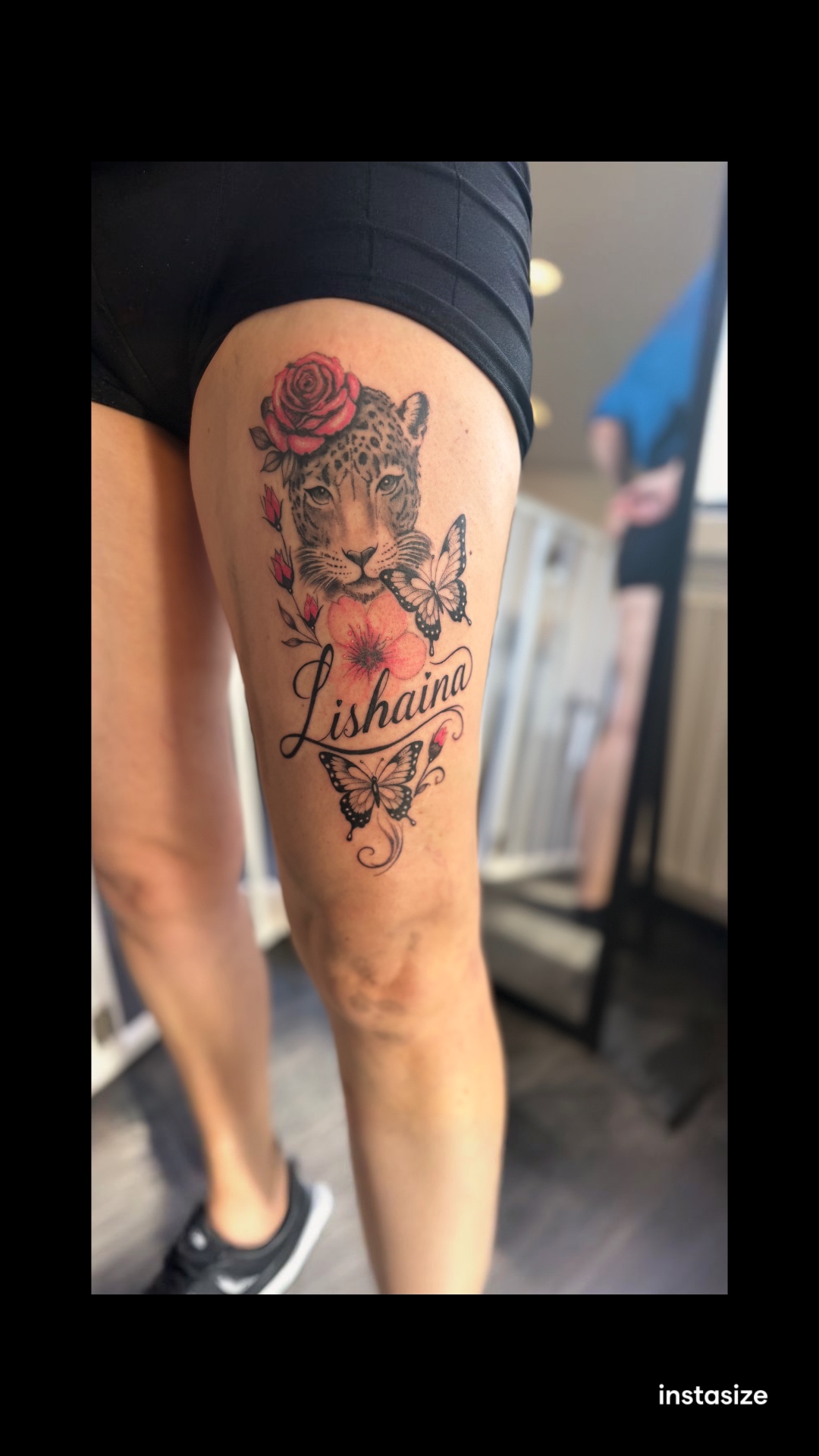 Luipaard met naam 'Lishaina'