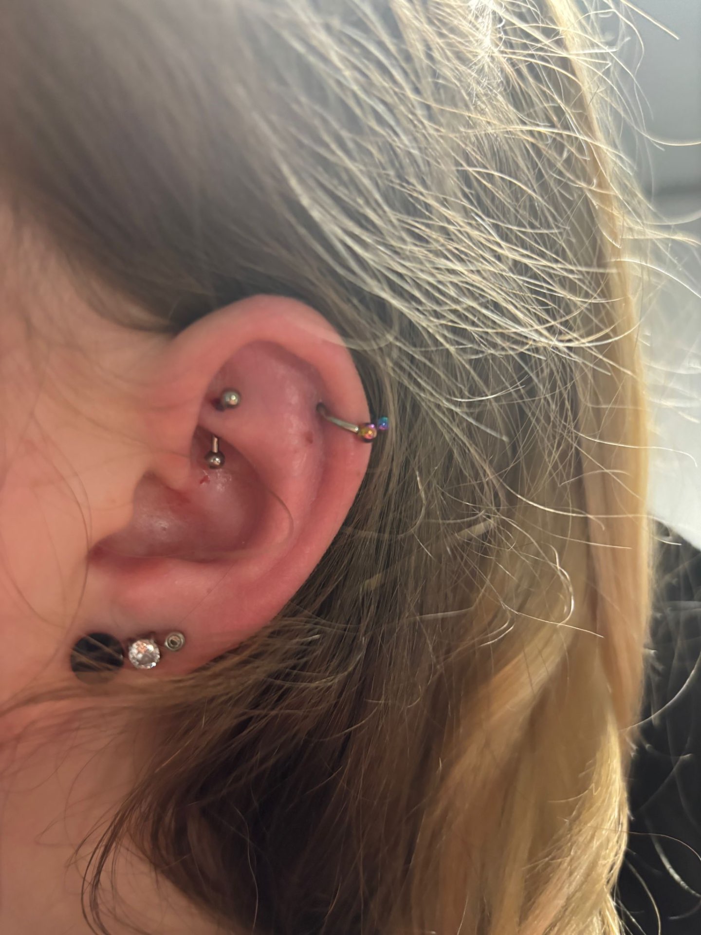 Rook & helix ring